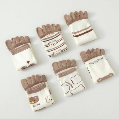 Calcetines de Dedos Medios Bear T35-39 (5 Pares)